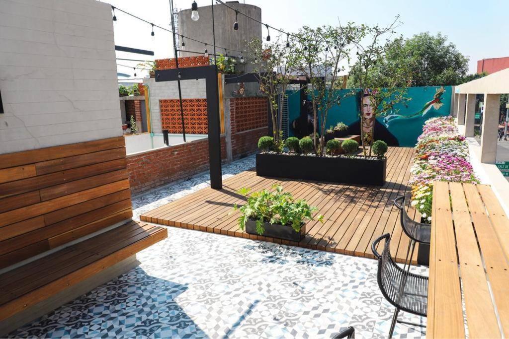 New Mex Inspired Bo-Ho Chic Apartment With Private Patio And Roof Terrace Mexico Extérieur photo